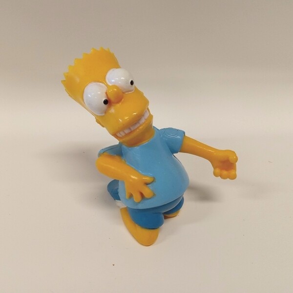 The Simpsons 2 1/4"H Bart Air Guitar PVC Figure SMALLER