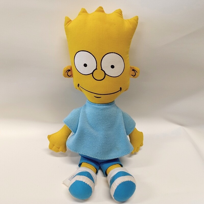 The Simpsons 10 1/2"H Bart Cloth Doll