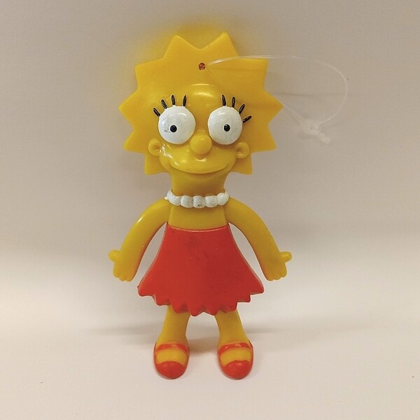 The Simpsons 3 3/4&quot;H Lisa Bendy Figure with Hanging Hole on Head