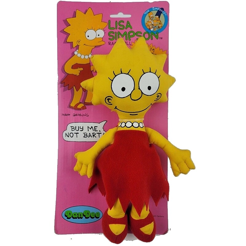 The Simpsons 10"H Lisa Cloth Doll