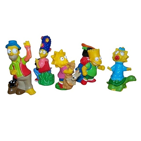 The Simpsons Set of 5 Camping PVC Figures - Burger King
