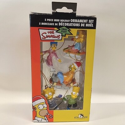 The Simpsons Family Set of 5 Christmas Ornament