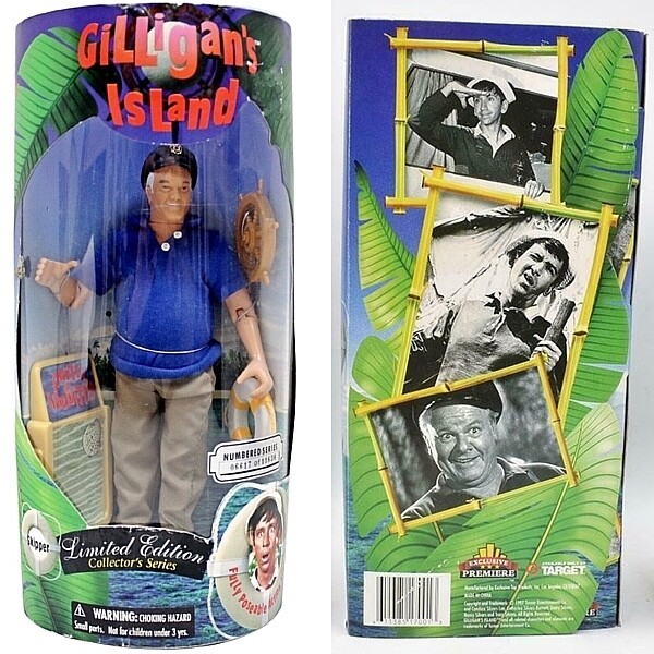 Gilligan's Island 9 1/2" Skipper Action Figure - Exclusive Premiere