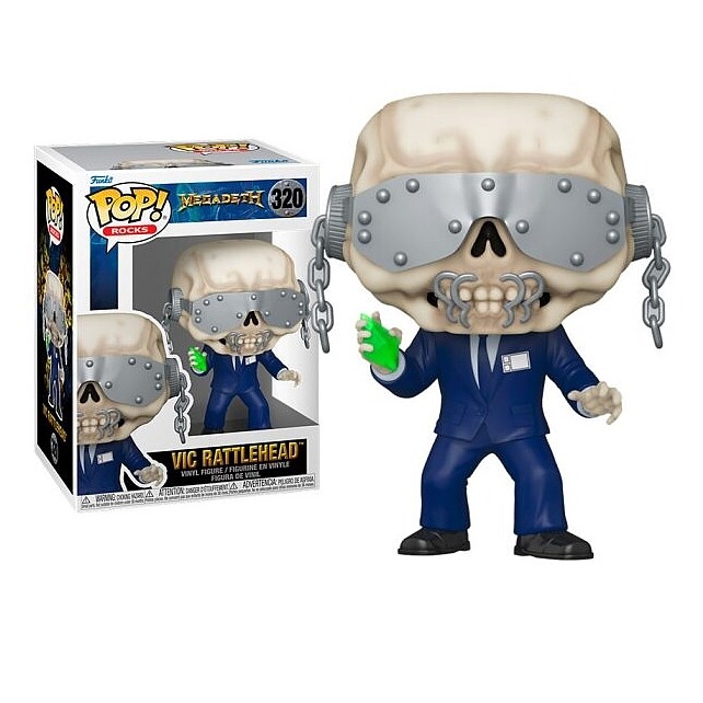 Megadeth Vic Rattlehead 3 3/4&quot;H POP! Rocks Vinyl Figure #320