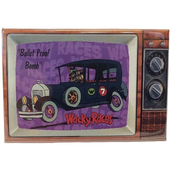Wacky Races Bullet Proof Bomb Metal TV Magnet
