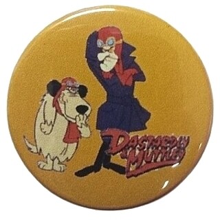 Dick Dastardly and Muttley 1 1/2"D Pinback Button