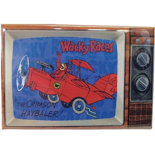 Wacky Races The Crimson Haybaler Metal TV Magnet