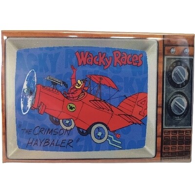 Wacky Races The Crimson Haybaler Metal TV Magnet