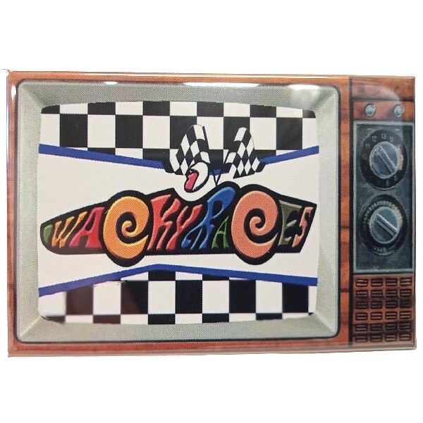 Wacky Races Logo Metal TV Magnet