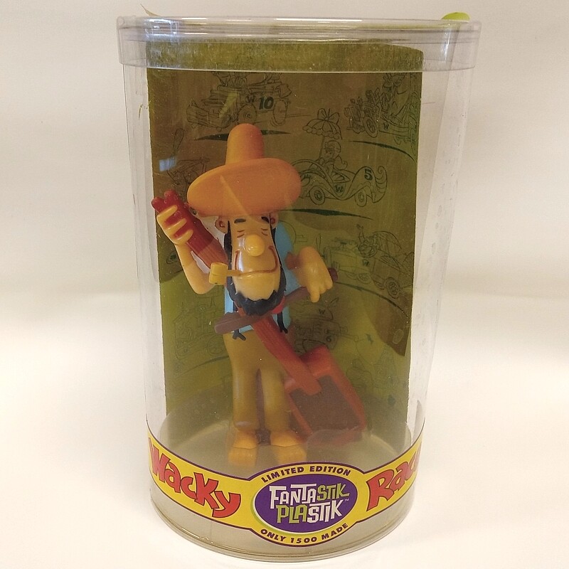 Wacky Races 6 1/2&quot;H Lazy Luke Fantastik Plastik Vinyl Figure - Partial Packaging