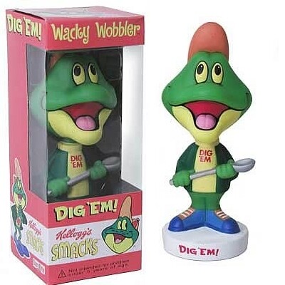 Kellogg&#39;s Dig &#39;Em 7&quot;H Wacky Wobbler Bobblehead Doll