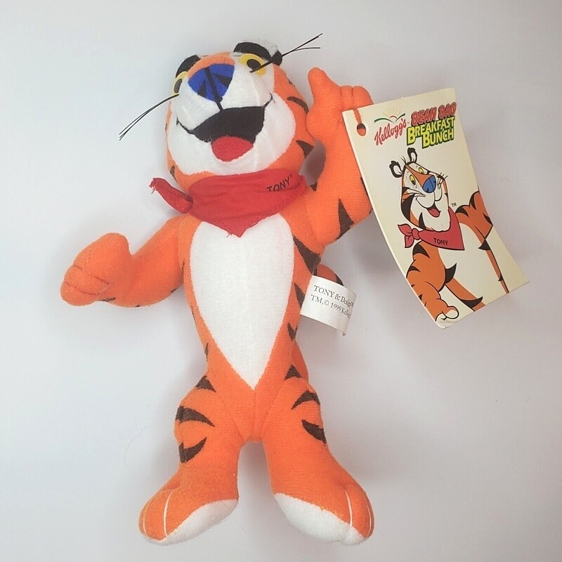 Kellogg&#39;s Tony the Tiger 7&quot;H Breakfast Bunch Beanbag Character