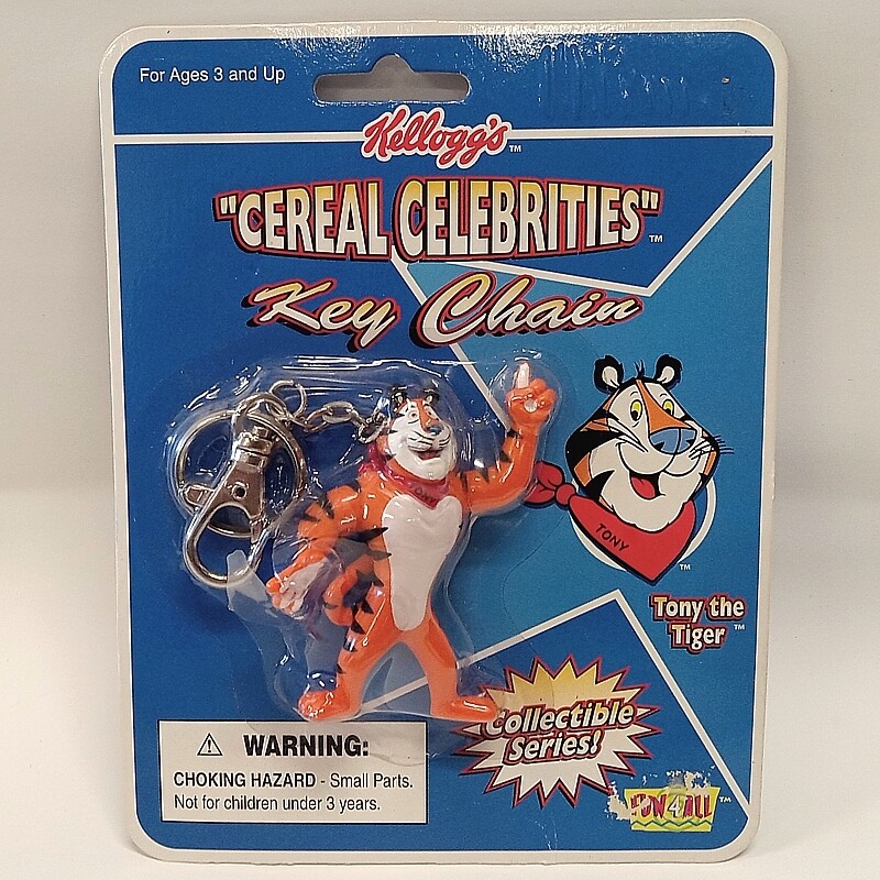 Kellogg's 2 3/4" Tony the Tiger PVC Figural Keychain