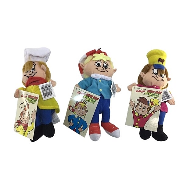 Kellogg's Snap, Crackle and Pop Breakfast Bunch Beanbag Characters - Set of 3