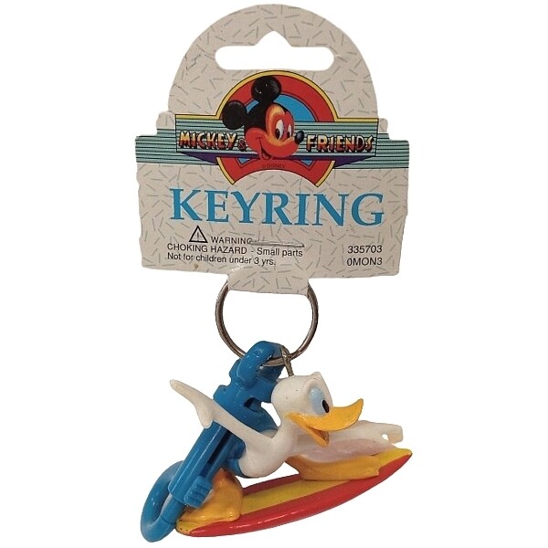 Disney Donald Duck Surfing Keychain