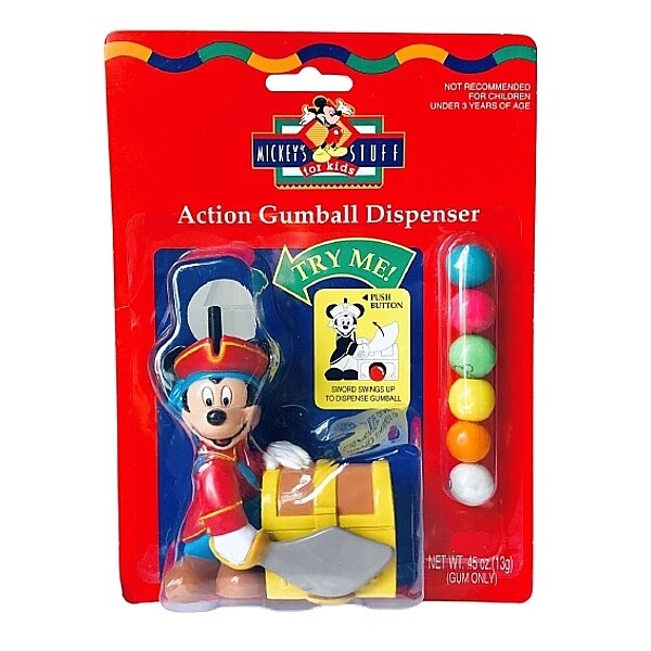 Disney Mickey Mouse as Pirate Action Gumball Dispenser