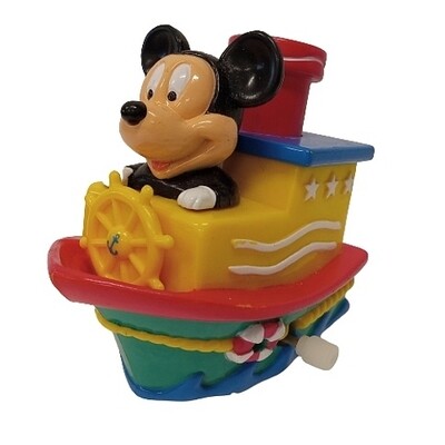 Disney Mickey Mouse in Wind-Up Boat