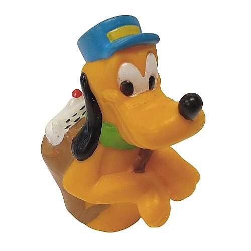 Disney Pluto Vinyl Finger Puppet - Postal Carrier
