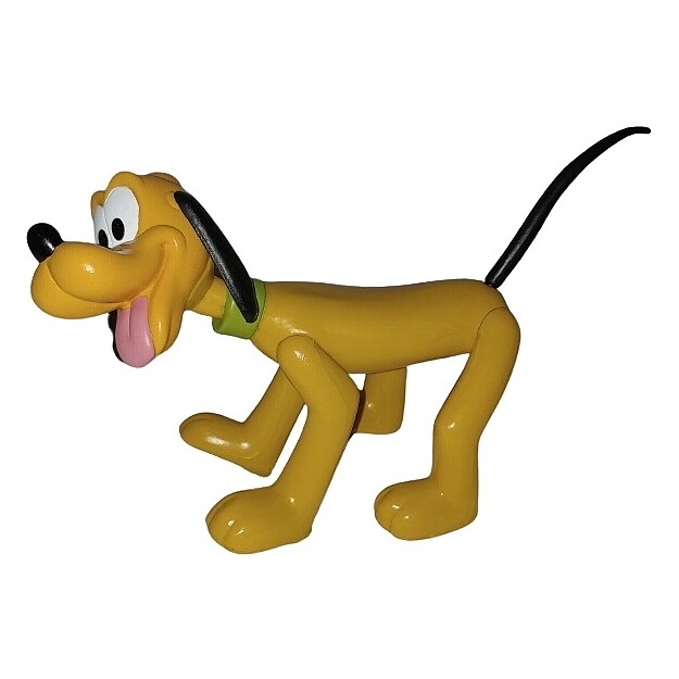 Disney Pluto 7&quot;L Vinyl Poseable Figure