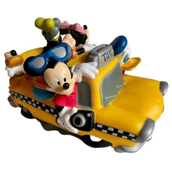 Disney Mickey Mouse and Gang "FAB 5" Vinyl Taxi Cab Bank