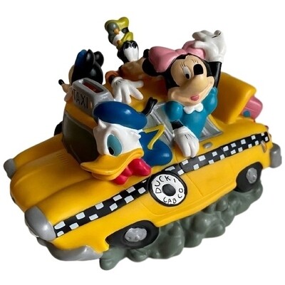 Disney Mickey Mouse and Gang "FAB 5" Vinyl Taxi Cab Bank