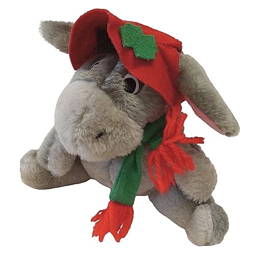 Disney 8&quot;H Eeyore Plush with Hat and Scarf