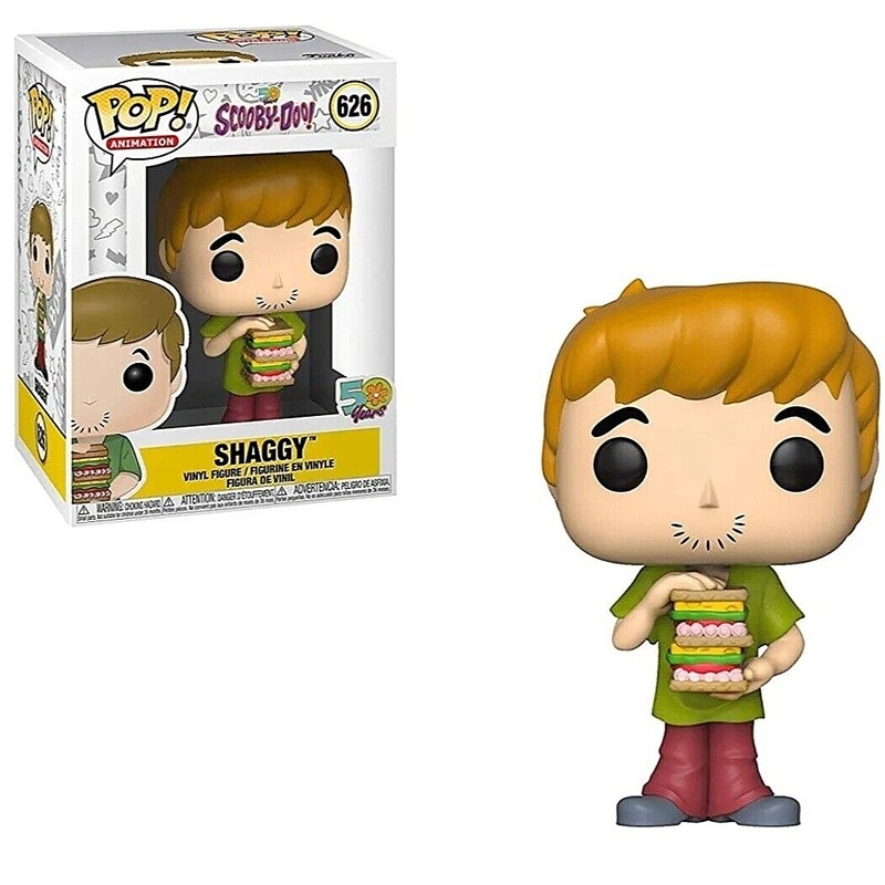 Scooby-Doo&#39;s Shaggy with Sandwich 3 3/4&quot;H POP! Animation Vinyl Figure #626