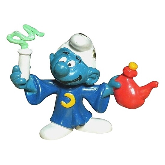 The Smurfs 2 1/8"H Alchemist Smurf PVC