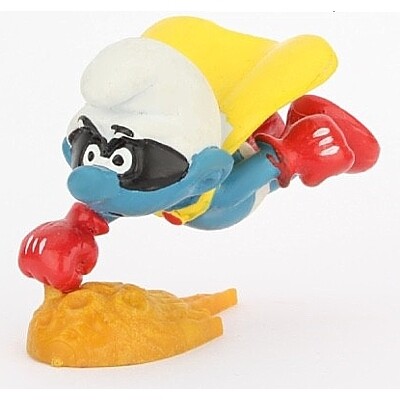 The Smurfs 2 1/4"L Superman Smurf PVC