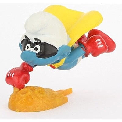 The Smurfs 2 1/4&quot;L Superman Smurf PVC