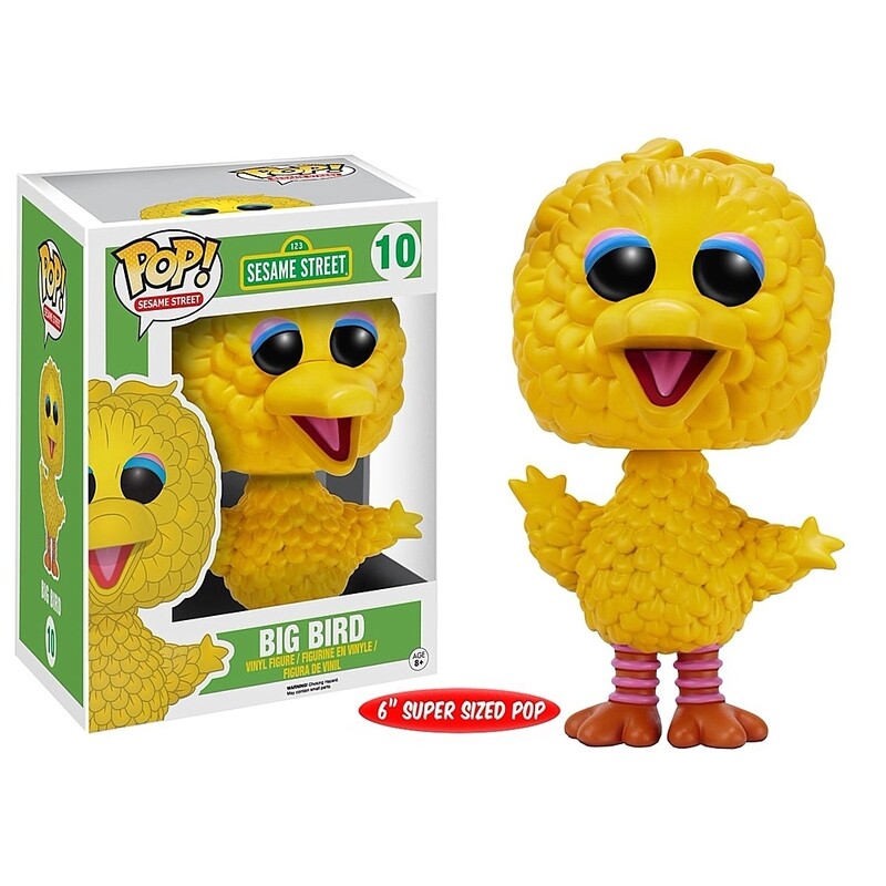 Big Bird 6&quot;H Super Sized POP! Sesame Street Vinyl Figure #10
