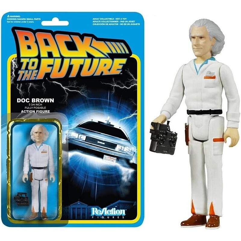 Back to the Future 3 3/4&quot;H Doc Brown ReAction Figure