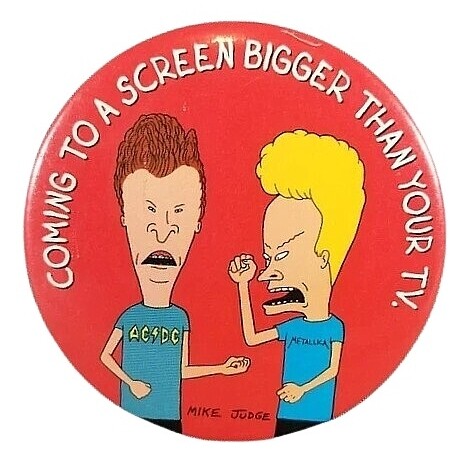 Beavis &amp; Butthead Do America 3&quot; Pinback Button