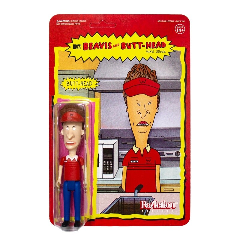Beavis and Butt-Head 3 3/4&quot;H Butt-Head Burger World ReAction Figure