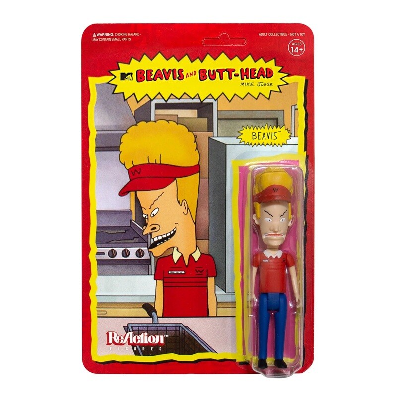 Beavis and Butt-Head 3 3/4&quot;H Beavis Burger World ReAction Figure