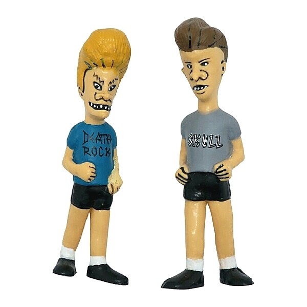 Set of 2 Beavis &amp; Butt-Head 3&quot;H PVC Plastic Figures
