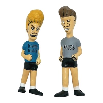 Set of 2 Beavis & Butt-Head 3"H PVC Plastic Figures