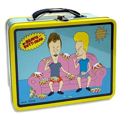 Beavis and Butt-Head Metal Lunchbox/Tote - On the Couch with Nachos