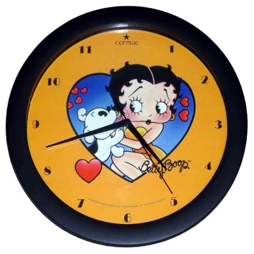 11 1/4&quot;D Betty Boop Plastic Wall Clock