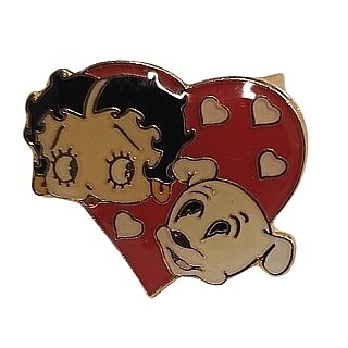 Betty Boop Enameled Metal Adjustable Ring