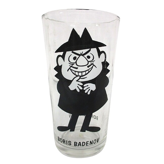 Boris Badenov 5&quot;H Pepsi Collectors Series Glass (1970&#39;s)