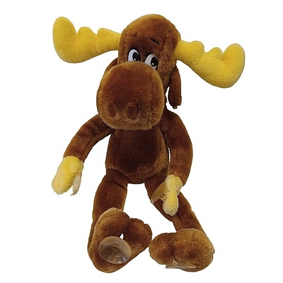 Bullwinkle 12&quot;H Plush with Suction Cups on Hands and Feet