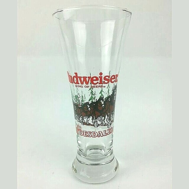 Budweiser Clydesdales 7 1/4&quot;H Pilsner Glass