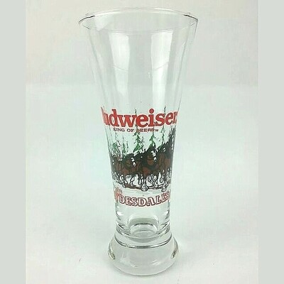 Budweiser Clydesdales 7 1/4"H Pilsner Glass