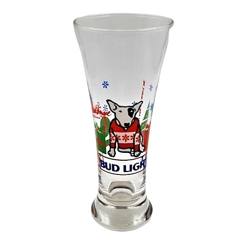 Spuds MacKenzie 7 1/4&quot;H Christmas Pilsner Glass
