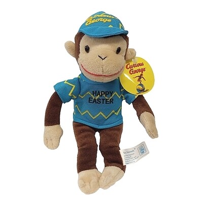 9"H Curious George "Happy Easter" Plush