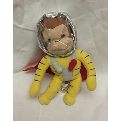 8"H Curious George Astronaut Plush Beanbag