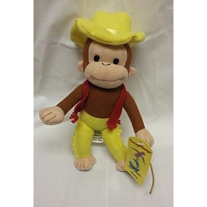 9&quot;H Curious George Cowboy Plush Beanbag