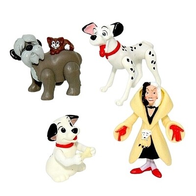 Walt Disney's 101 Dalmatians Figures Set of 4 from McDonald's
