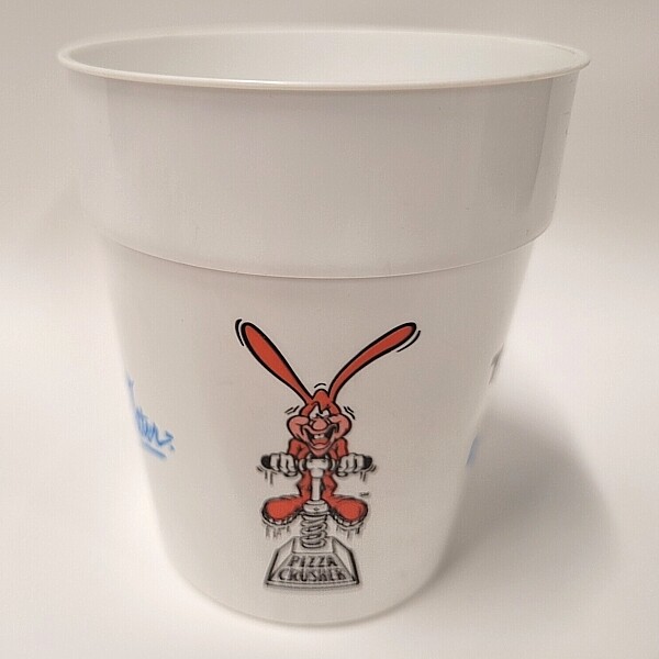 Domino&#39;s Pizza 4&quot;H Plastic Cup &quot;Avoid the Noid&quot;
